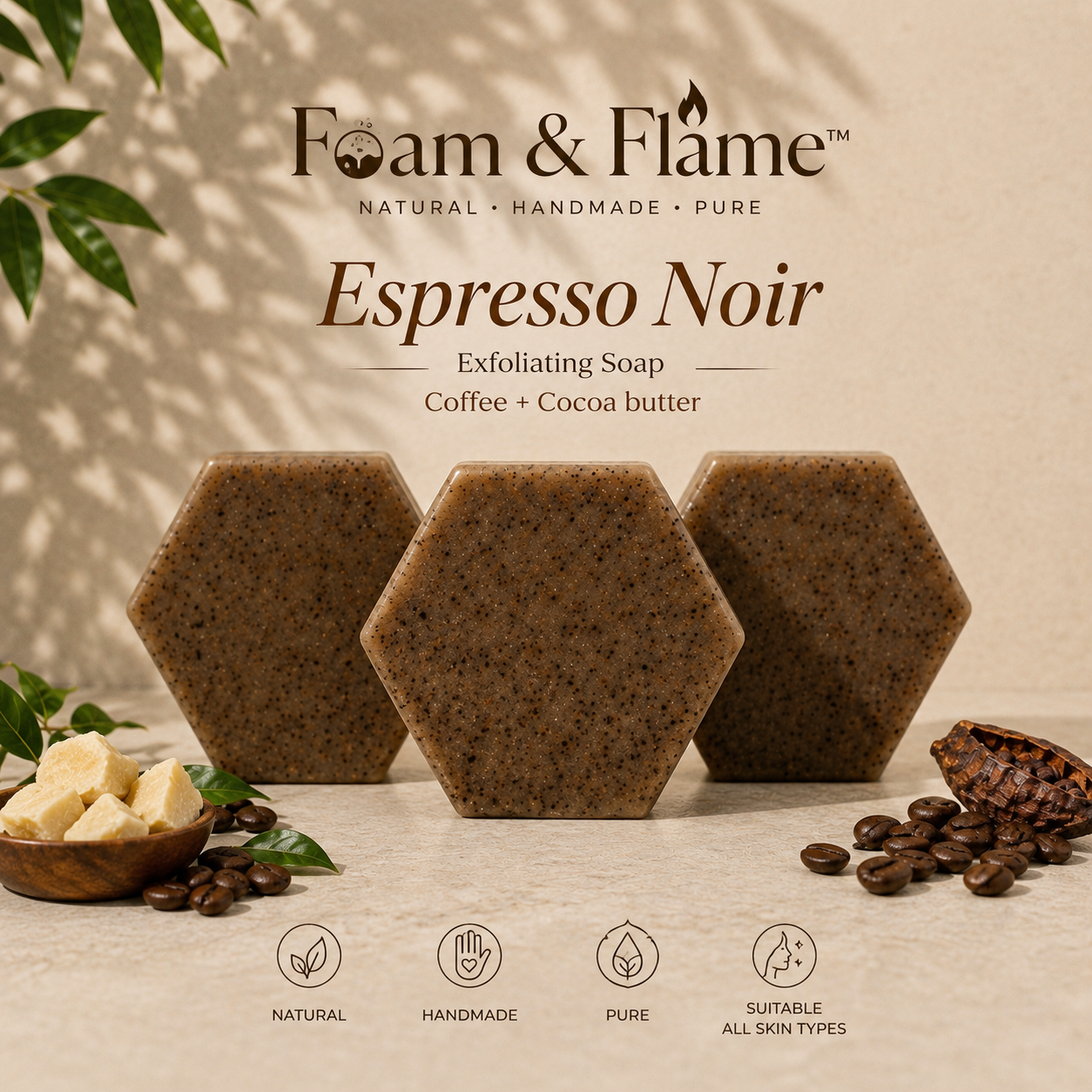 Espresso Noir (Exfoliating Soap) (115 gm)