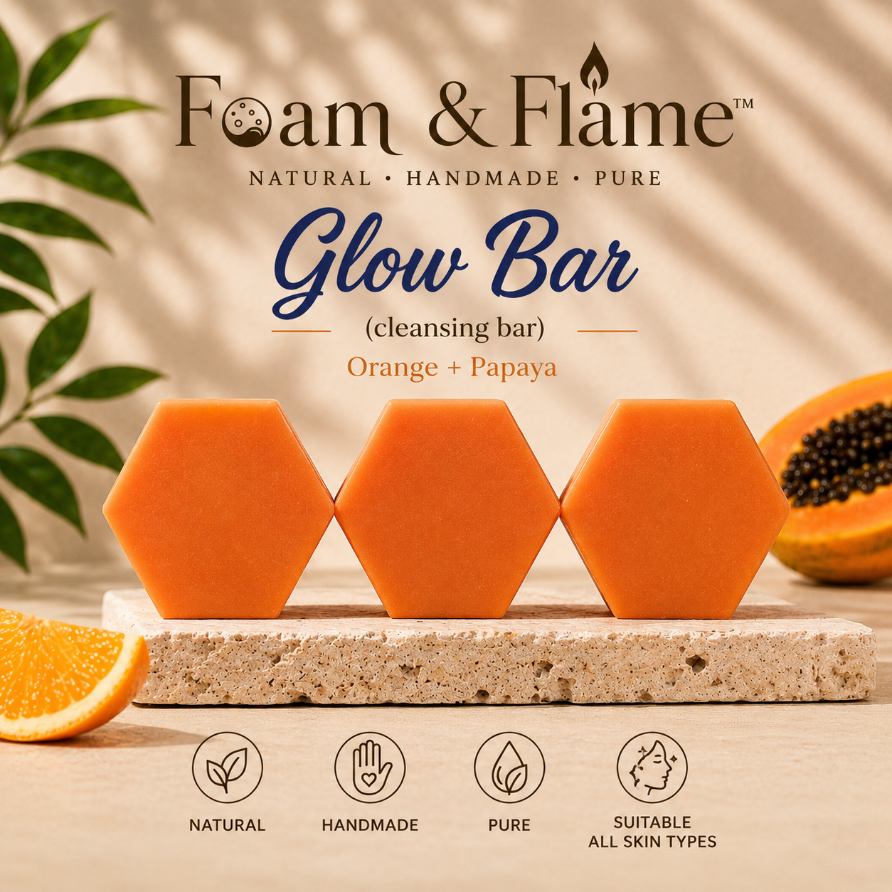 Glow Bar (Orange Papaya) (115 gm)