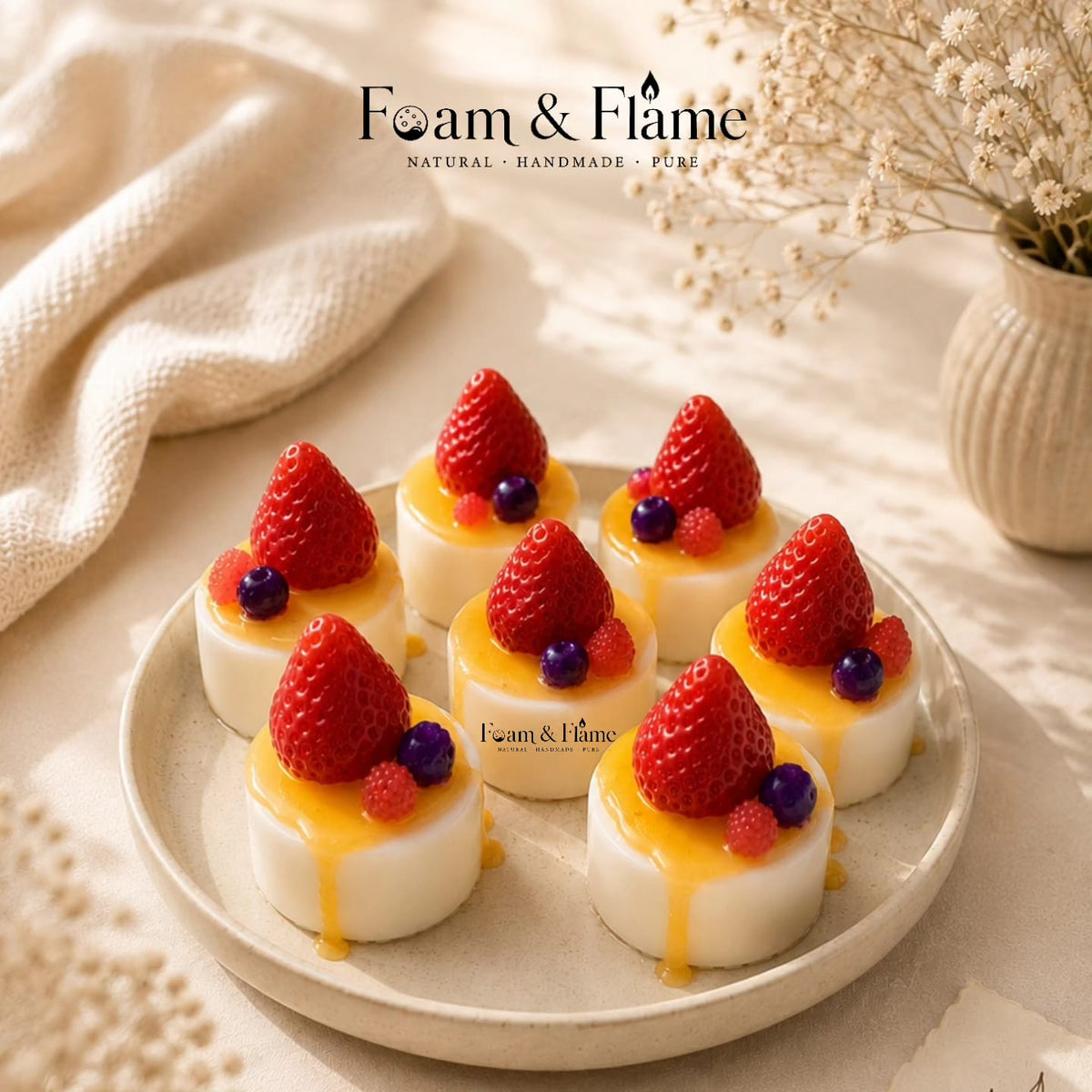 Strawberry Cheesecake Handmade Soap (120gm)