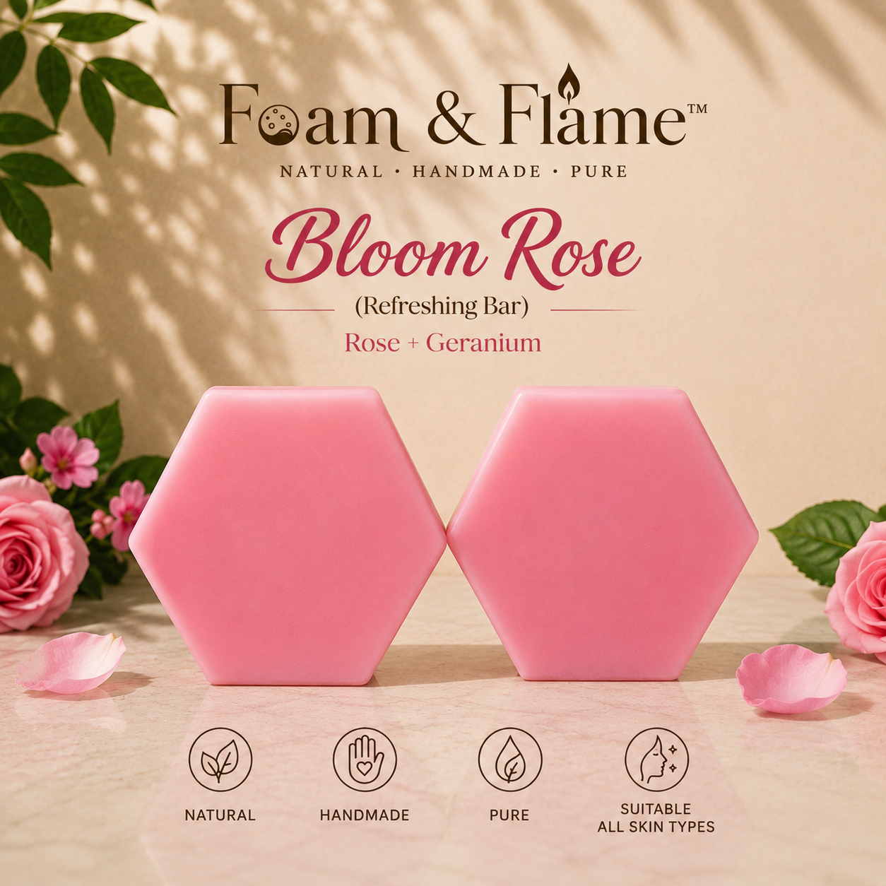 Bloom Rose (Refreshing Bar) (115 gm)