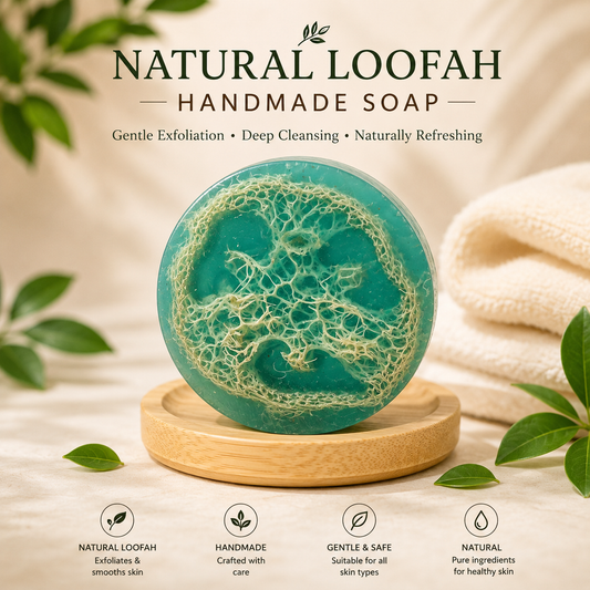 Natural Loofah Handmade Soap (115 gm)