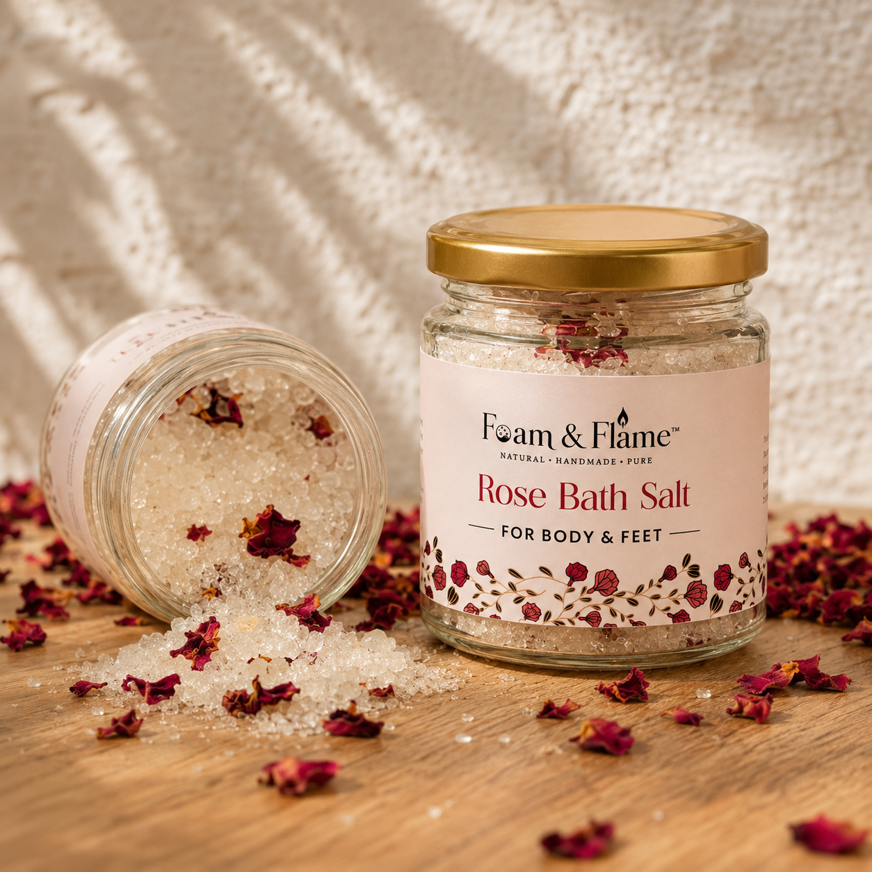 Rose Bath Salt (200gm)