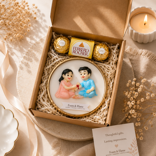 Rakhi Celebration Candle Gift Box
