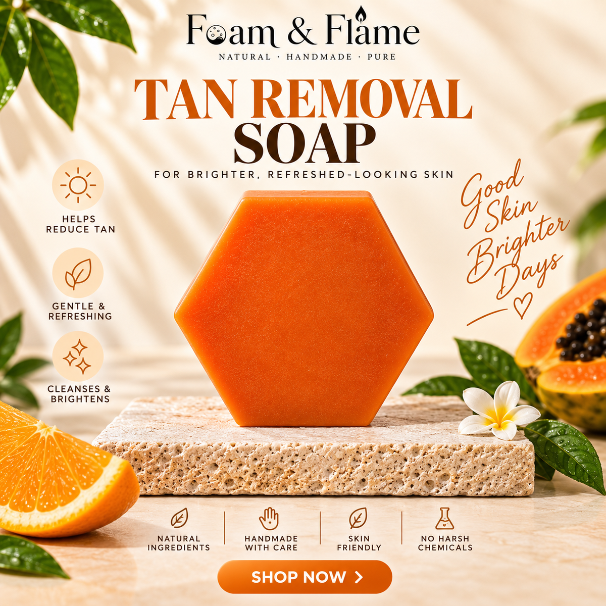 Glow Bar (Orange Papaya) (115 gm)