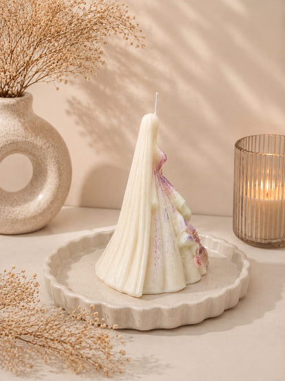 Elegant Bride Figurine Candle | Decorative Wedding Candle